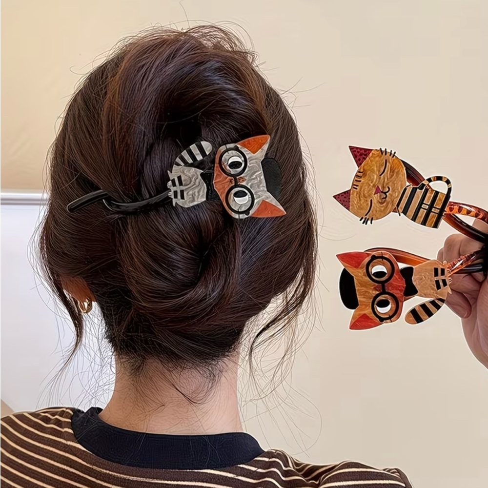 Cute Cat Hair Clips Set - Picture 4 of 4
